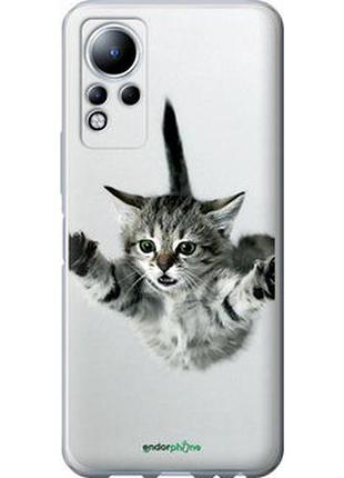 Чехол на infinix note 12 летящий котёнок "2322u-2927-2448"