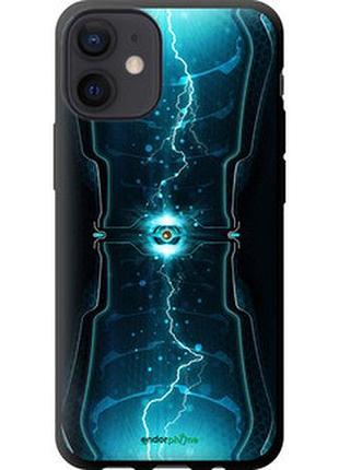 Чехол на iphone 12 mini молнии в цилиндре "120b-2071-2448"