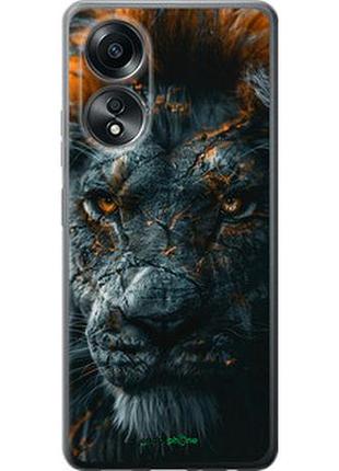 Чохол на oppo a58 4g плам'яний лев "6153u-3184-2448"
