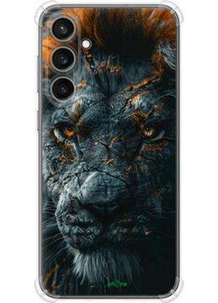 Чехол на samsung galaxy s23 fe пламенный лев "6153sp-3136-2448"