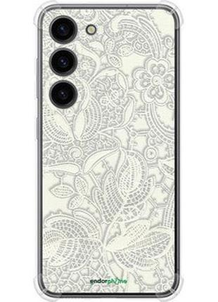 Чохол на samsung galaxy s23 біле мереживо "4383sp-2907-2448"