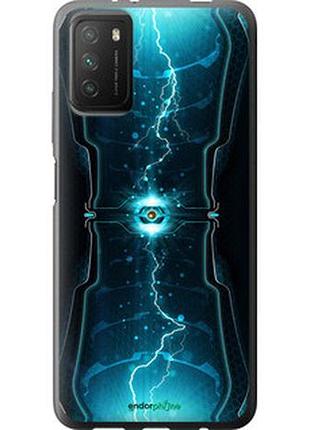 Чехол на xiaomi poco m3 молнии в цилиндре "120u-2200-2448"