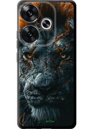 Чехол на xiaomi poco f6 пламенный лев "6153b-3754-2448"