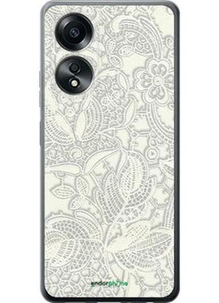 Чехол на oppo a58 4g белое кружево "4383u-3184-2448"