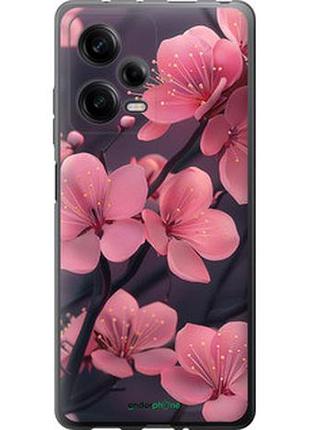 Чехол на xiaomi redmi note 12 pro 5g пурпурная сакура "6075u-2932-2448"