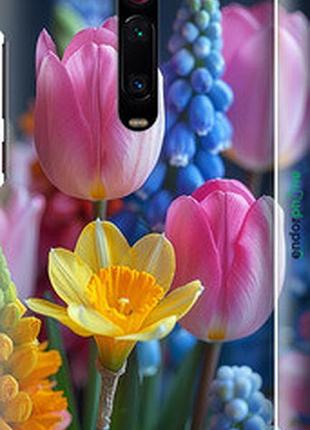 Чехол на xiaomi mi 9t pro весенние цветы "6058m-1698-2448"