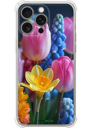 Чохол на iphone 15 pro max весняні квіти "6058sp-3098-2448"