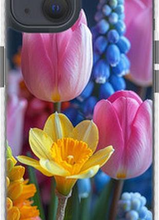 Чехол на iphone 13 весенние цветы "6058pc-2374-2448"