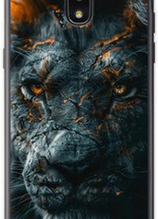 Чехол на samsung galaxy j7 2018 пламенный лев "6153sp-1502-2448"