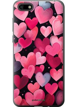Чехол на huawei y5 2018 сердечки 4 "5662t-1500-2448"