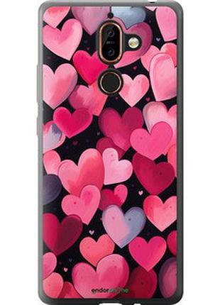 Чехол на nokia 7 plus сердечки 4 "5662u-1354-2448"