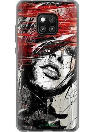 Чехол на huawei mate 20 pro лицо девушки "1162u-1567-2448"