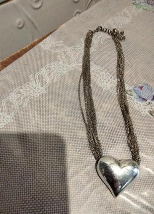 Колье с сердечком