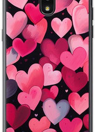 Чехол на samsung galaxy j7 2018 сердечки 4 "5662sp-1502-2448"