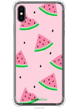 Чехол на iphone xs max розовый арбуз "4314sp-1557-2448"