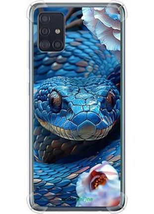 Чехол на samsung galaxy a51 2020 a515f blue snake "6079sp-1827-2448"