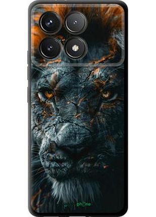 Чехол на xiaomi redmi k70 пламенный лев "6153b-3799-2448"