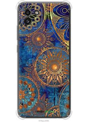 Чехол на samsung galaxy a03 a035f золотой узор "678sp-2499-2448"
