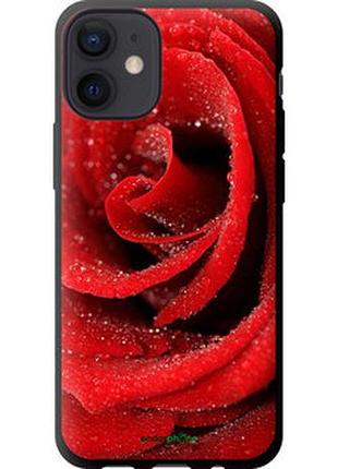 Чехол на iphone 12 mini красная роза "529b-2071-2448"