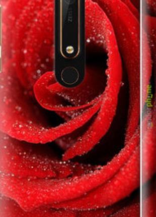 Чехол на nokia 6 2018 красная роза "529m-1386-2448"