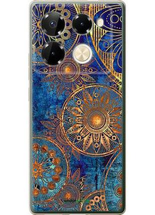 Чехол на infinix note 40 pro+ 5g золотой узор "678u-3801-2448"