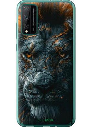 Чехол на huawei honor play 4t pro пламенный лев "6153u-1914-2448"
