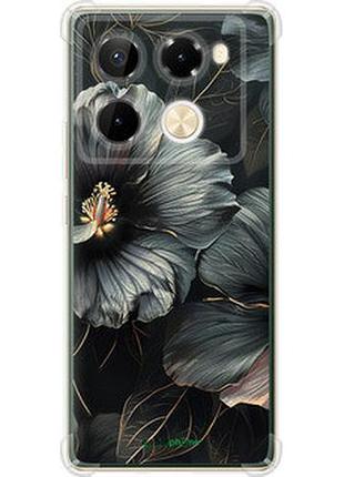 Чохол на infinix note 40 pro+ 5g чорні квіти "6031sp-3801-2448"