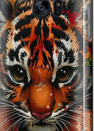 Чехол на samsung galaxy s7 edge g935f mini tiger "6052m-257-2448"