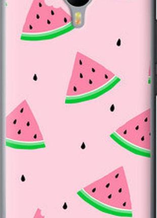 Чехол на meizu m2 note розовый арбуз "4314t-94-2448"