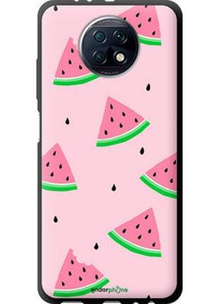 Чехол на xiaomi redmi note 9t розовый арбуз "4314b-2261-2448"