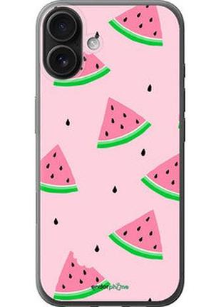Чехол на iphone 16 plus розовый арбуз "4314u-3714-2448"