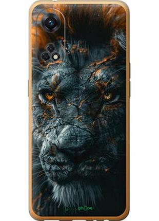 Чехол на oppo reno8 t пламенный лев "6153u-2969-2448"
