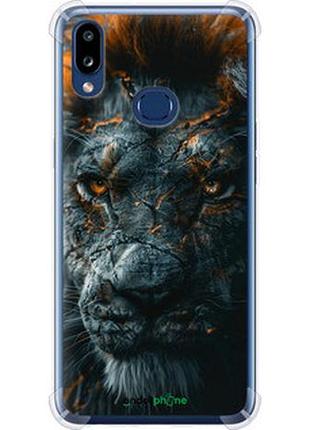 Чехол на samsung galaxy a10s a107f пламенный лев "6153sp-1776-2448"