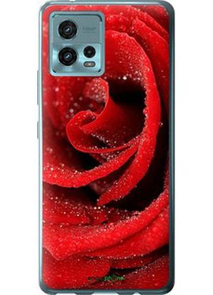 Чехол на motorola g72 красная роза "529u-2859-2448"