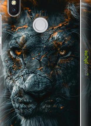 Чехол на xiaomi redmi s2 пламенный лев "6153m-1494-2448"