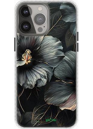 Чехол на iphone 13 pro max черные цветы "6031pc-2371-2448"