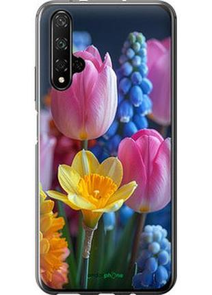 Чехол на huawei honor 20 весенние цветы "6058u-1697-2448"