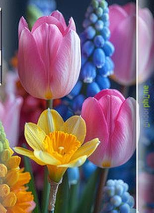Чехол на asus zenfone 4 max zc520kl весенние цветы "6058m-1242-2448"
