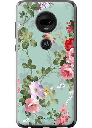 Чехол на motorola moto g7 цветочные обои 2 "862u-1614-2448"