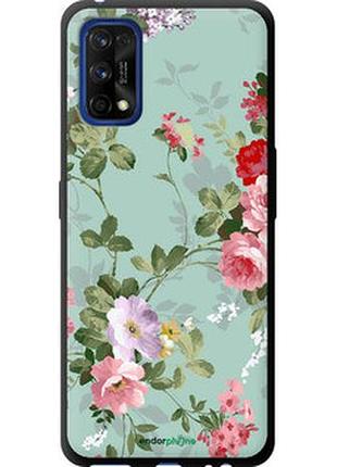 Чехол на realme 7 pro цветочные обои 2 "862b-2082-2448"