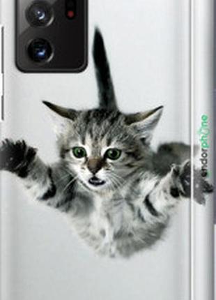 Чехол на samsung galaxy note 20 ultra летящий котёнок "2322m-2051-2448"
