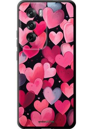 Чехол на oppo reno12 5g сердечки 4 "5662b-3742-2448"