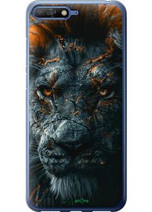 Чохол на huawei y6 2018 плам'яний лев "6153t-1637-2448"