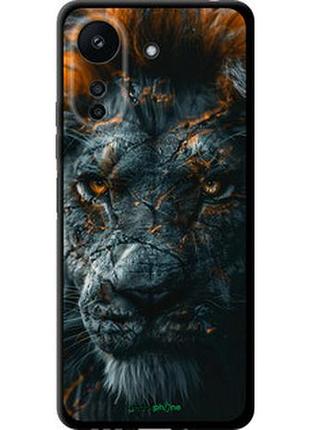 Чехол на xiaomi redmi 13c пламенный лев "6153b-3410-2448"