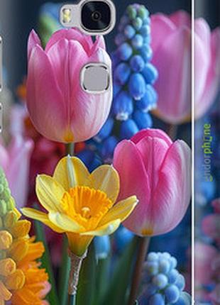Чехол на huawei honor 5x весенние цветы "6058m-176-2448"