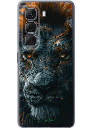 Чехол на infinix hot 50 4g пламенный лев "6153u-3820-2448"