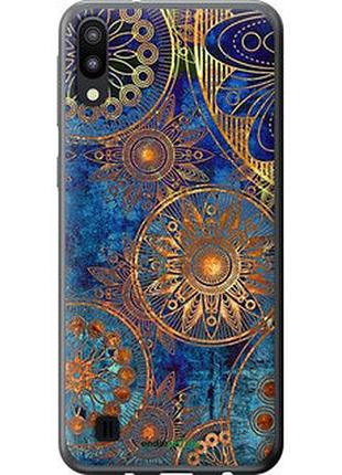 Чехол на samsung galaxy m10 золотой узор "678t-1661-2448"