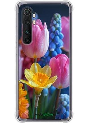 Чехол на xiaomi mi note 10 lite весенние цветы "6058sp-1937-2448"