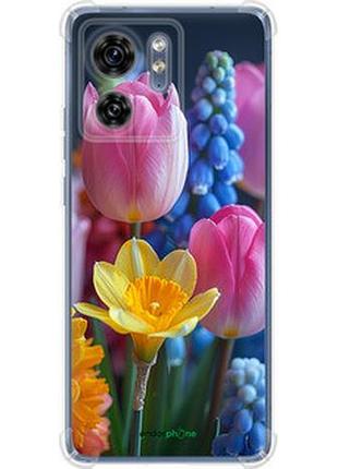 Чохол на motorola edge 40 весняні квіти "6058sp-3335-2448"
