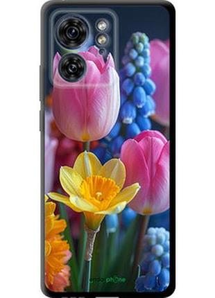 Чехол на motorola edge 40 весенние цветы "6058b-3335-2448"
